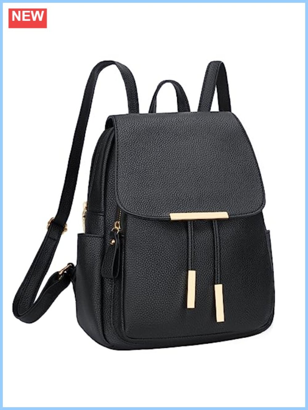 Faux Leather Backpack Purse Women Travel Daypack